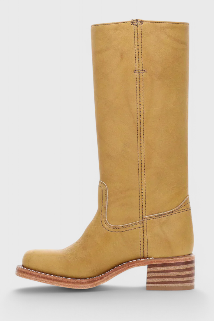 Women's Knee-High Boots with Elevated Heel