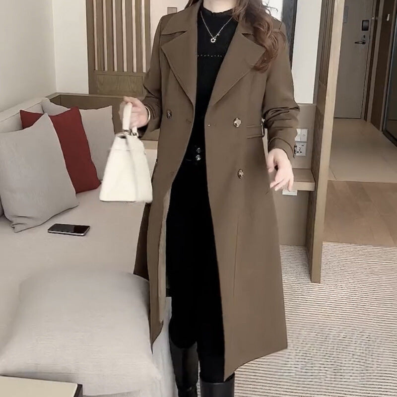 Women's Belted Tie-Waist Trench Coat