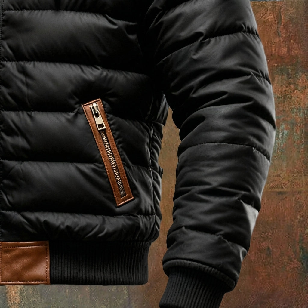 Men's Sherpa-Lined Western Snap-Button Jacket