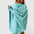 Women's Comfortable Relaxed Cardigan - Blue