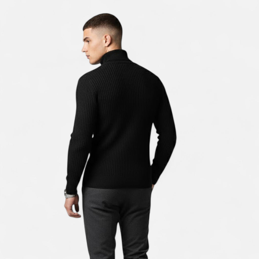 Men's Cashmere High-Lapel Pullover