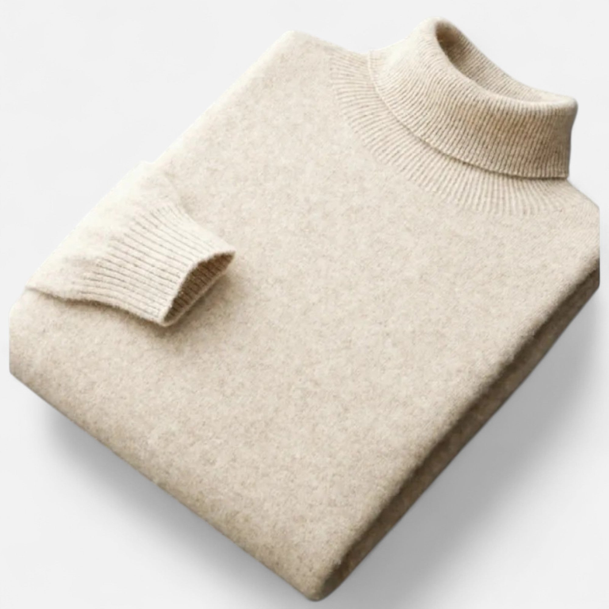 Men's Cashmere High-Lapel Pullover
