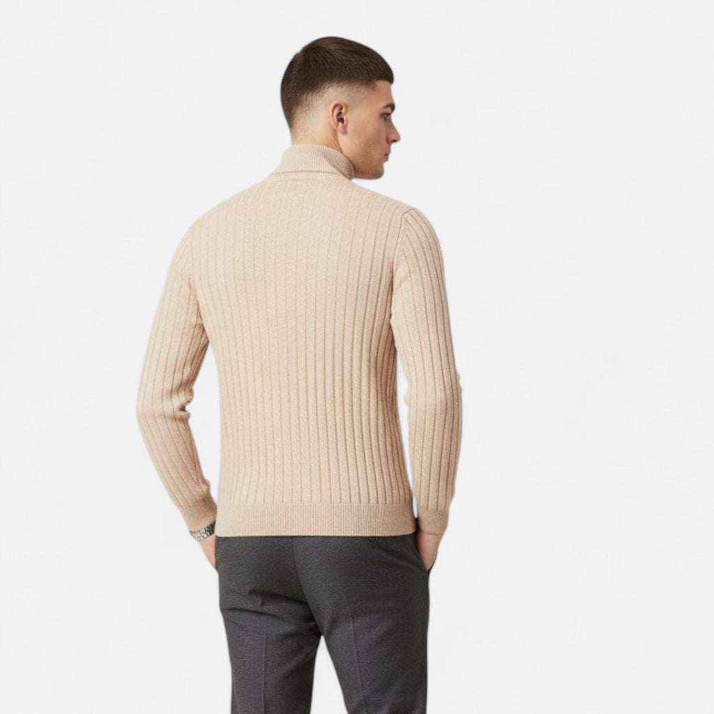 Men's Cashmere High-Lapel Pullover