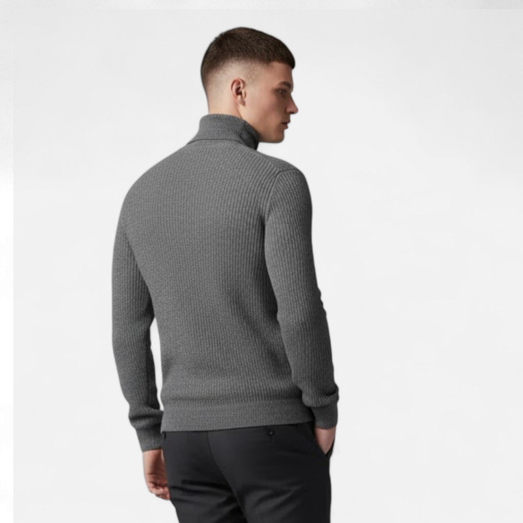 Men's Cashmere High-Lapel Pullover