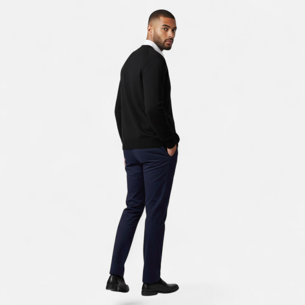 Men's Wool-Blend V-Neck Cardigan