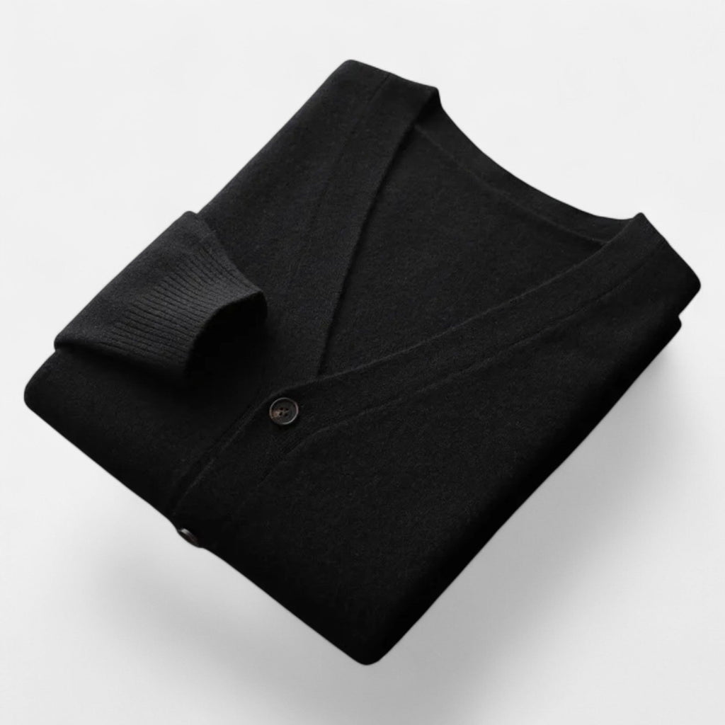 Men's Wool-Blend V-Neck Cardigan