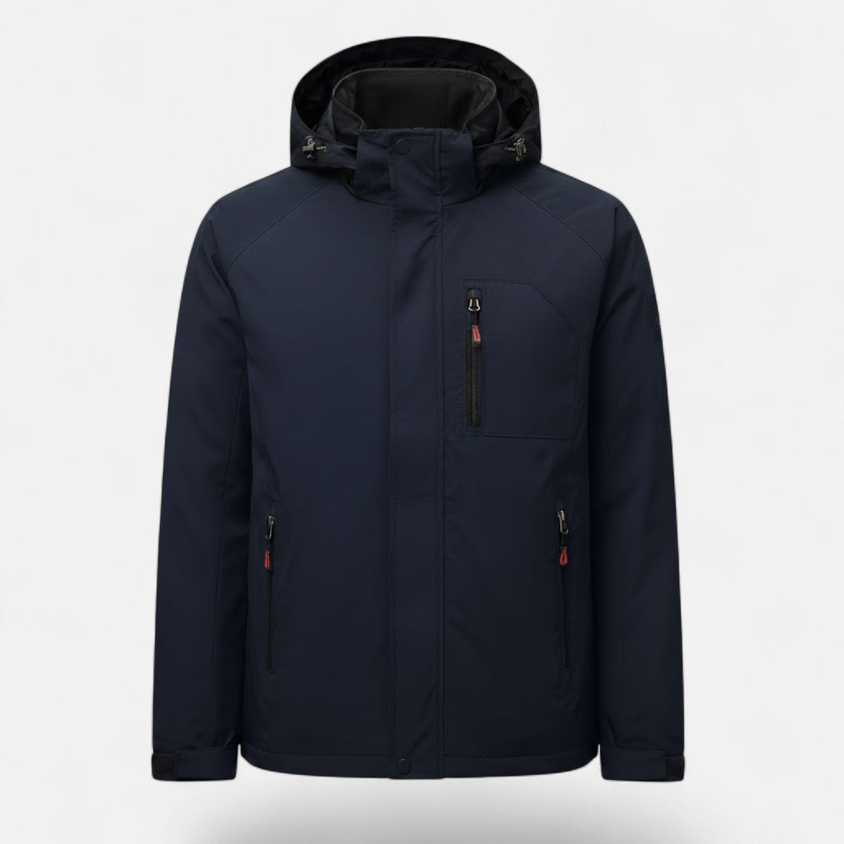 Men's Solid-Tone Stand-Collar Outdoor Jacket