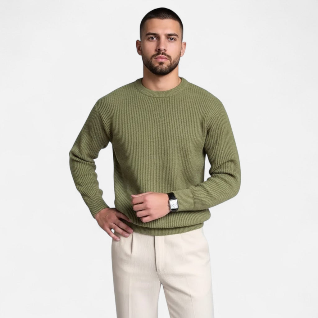 Men's Heavyweight Loose Knit Sweater - Blue