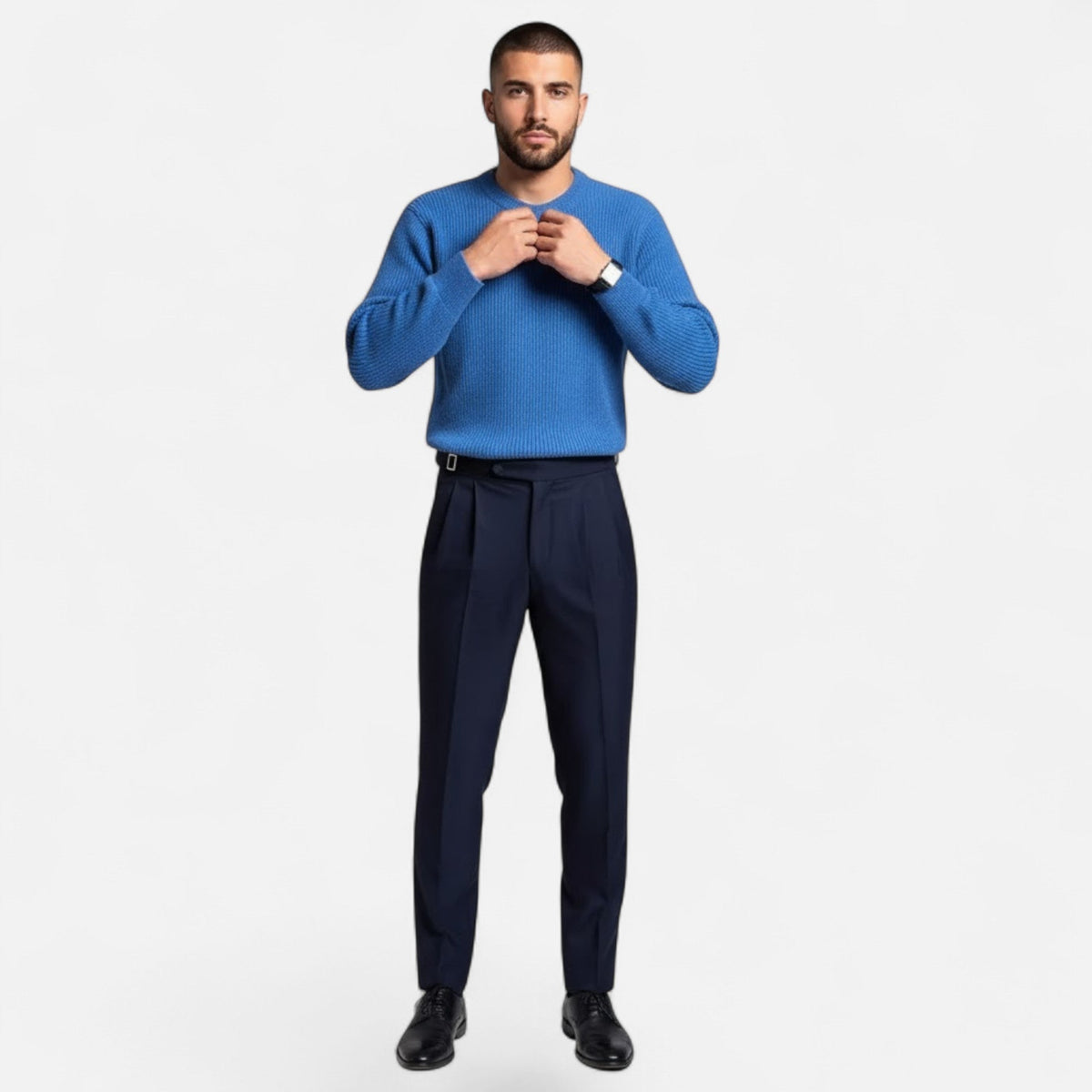 Men's Heavyweight Loose Knit Sweater - White