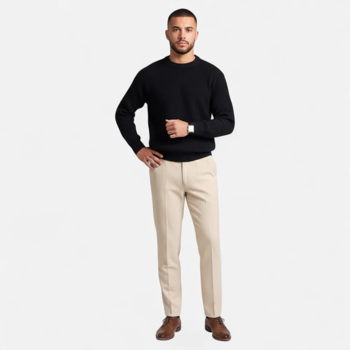 Men's Heavyweight Loose Knit Sweater