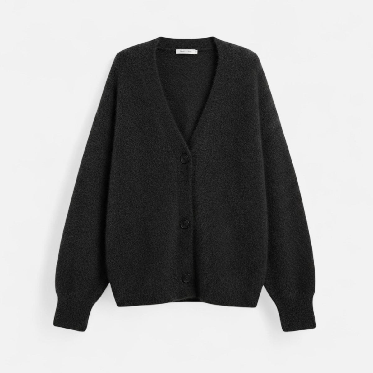 Women's Loose V-Neck Buttoned Knit Cardigan