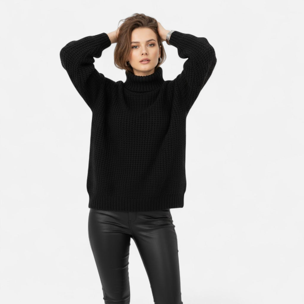 Women's Wool-Blend Turtleneck Sweater