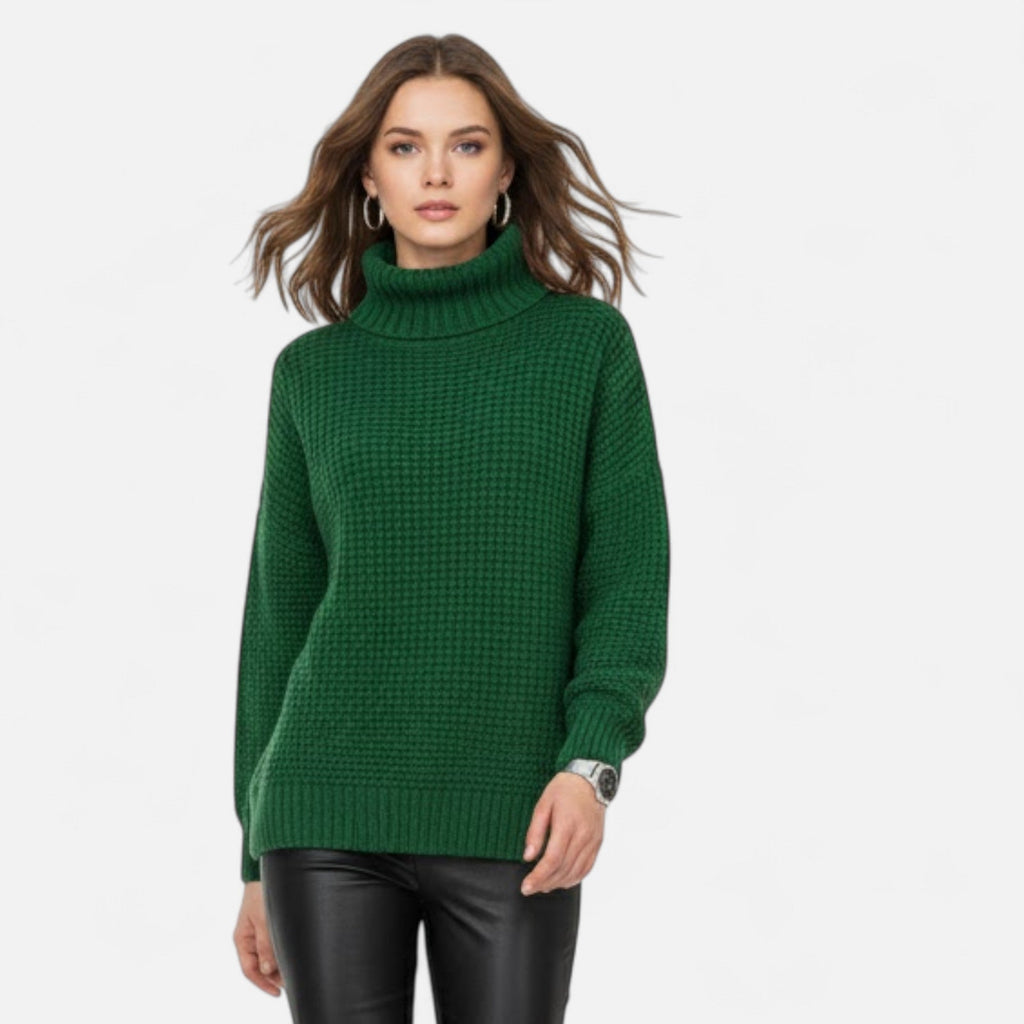 Women's Wool-Blend Turtleneck Sweater