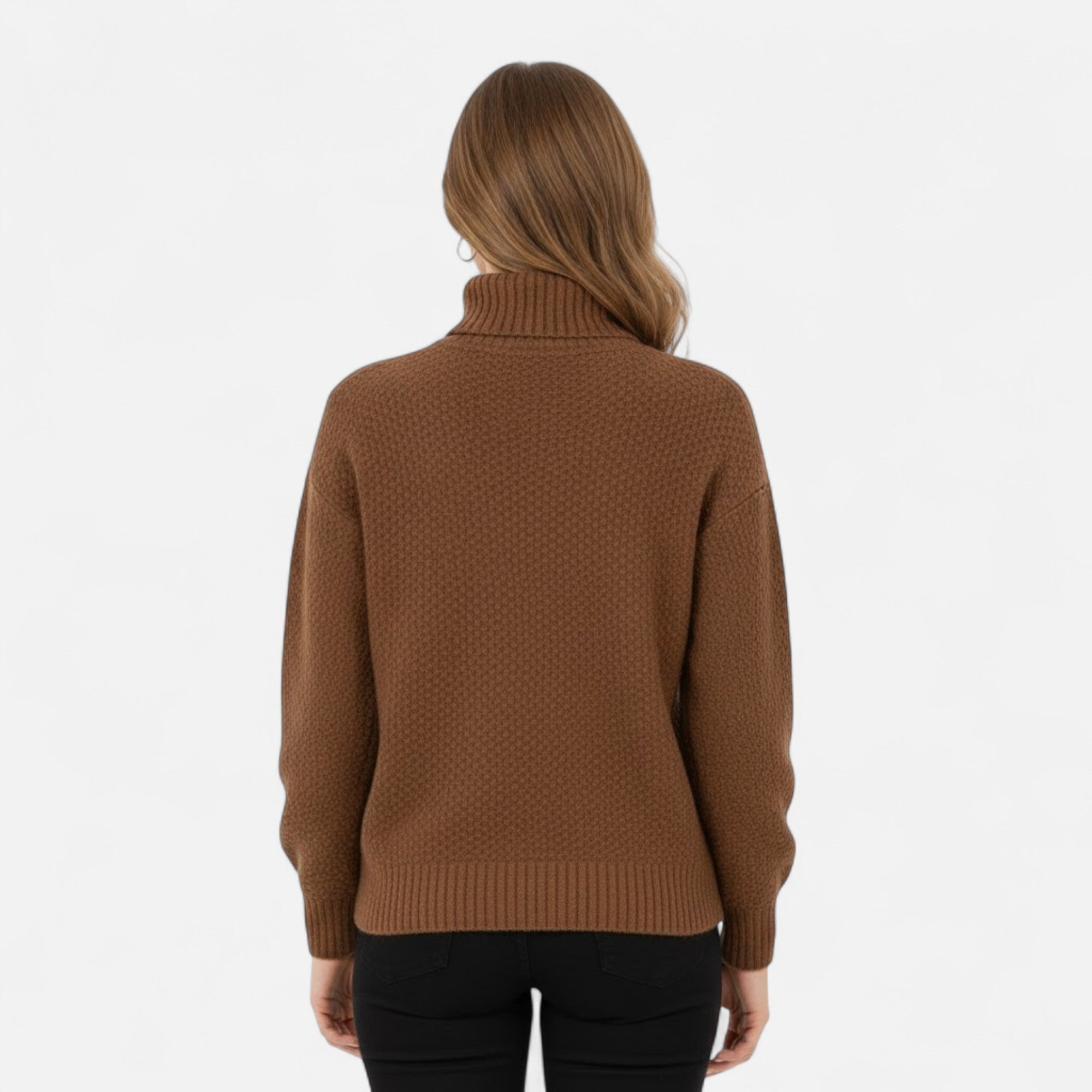 Women's Wool-Blend Turtleneck Sweater