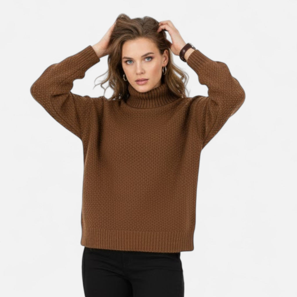 Women's Wool-Blend Turtleneck Sweater