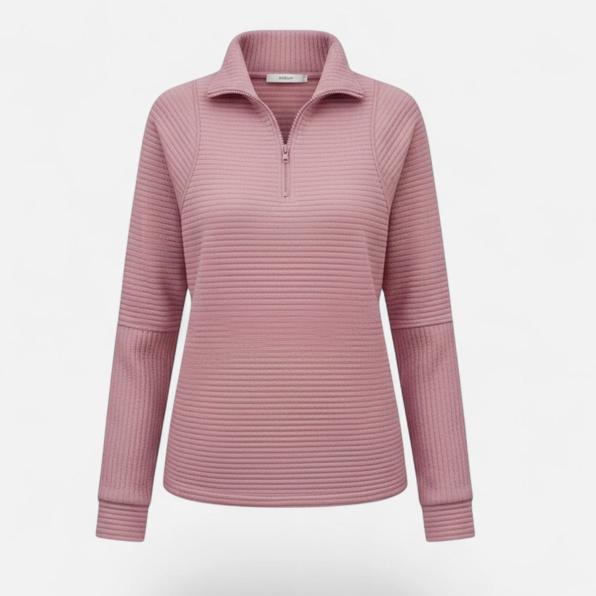Women's Zip Stand-Collar Knit Pullover