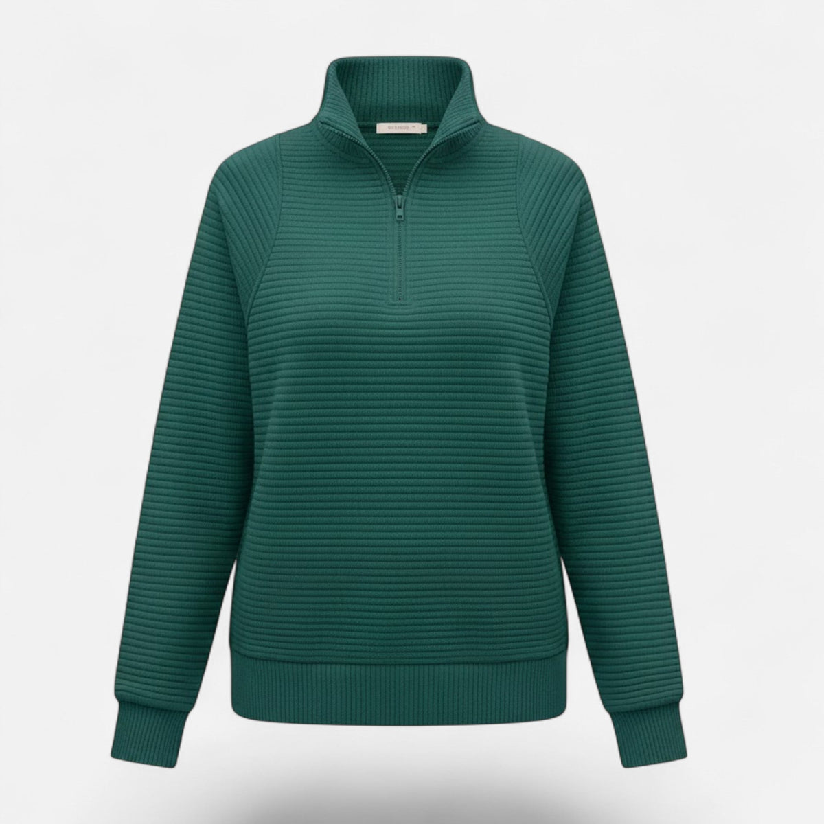 Women's Zip Stand-Collar Knit Pullover