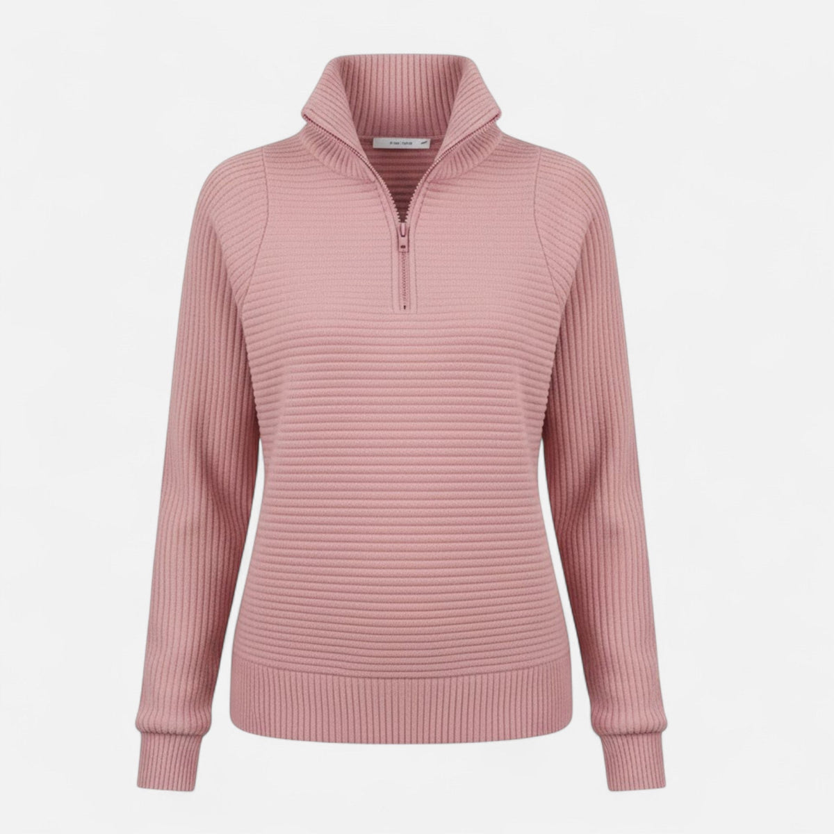 Women's Zip Stand-Collar Knit Pullover
