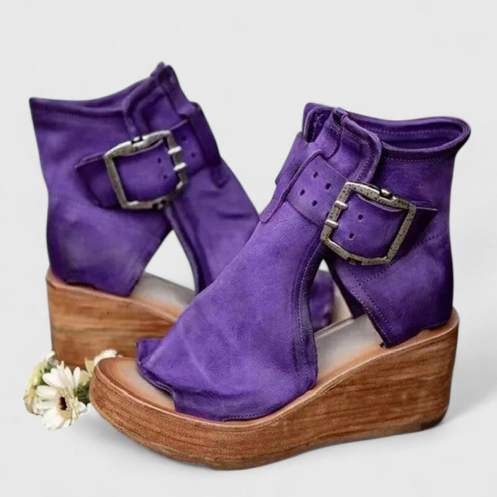 Women's Orthopedic Buckle Wedge Sandals