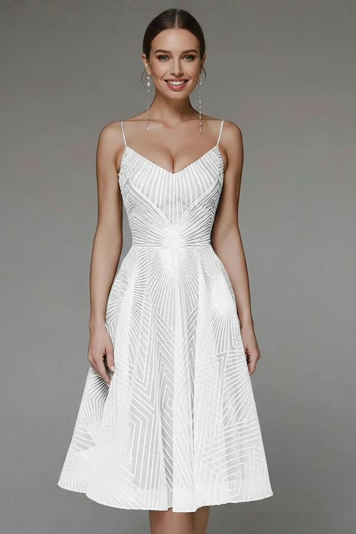 Women's Fit and Flare Midi Dress