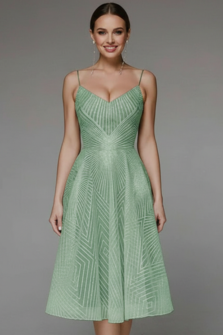 Women's Fit and Flare Midi Dress