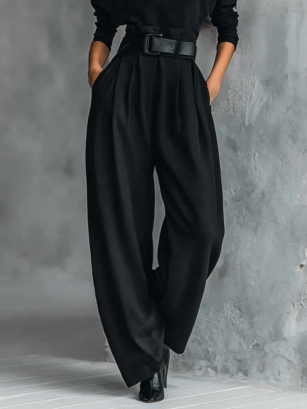 Women’s High-Neck Wide-Leg Jumpsuit Set