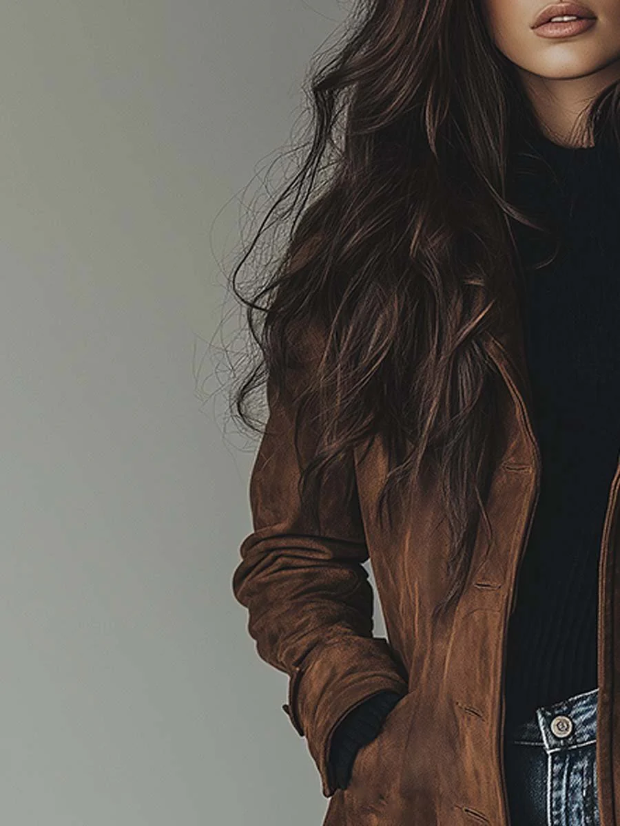 Women's Longline Double-Breasted Trench Coat