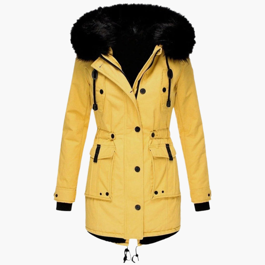 Eloria | Women's Winter Floral Hooded Coat
