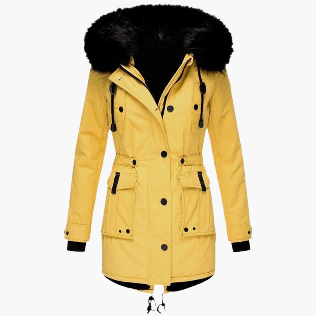 Eloria | Women's Winter Floral Hooded Coat