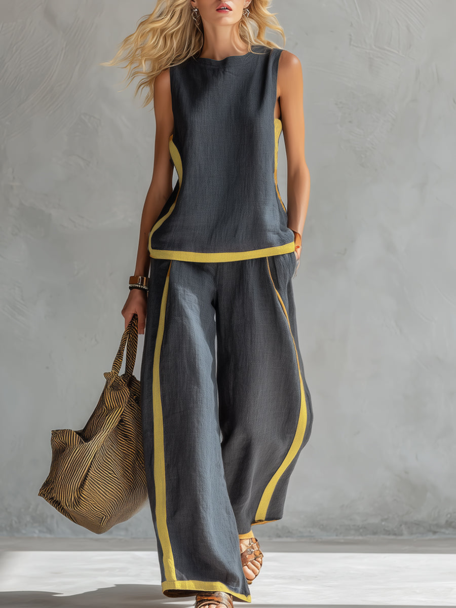 Women’s Wide-Leg Two-Piece Set