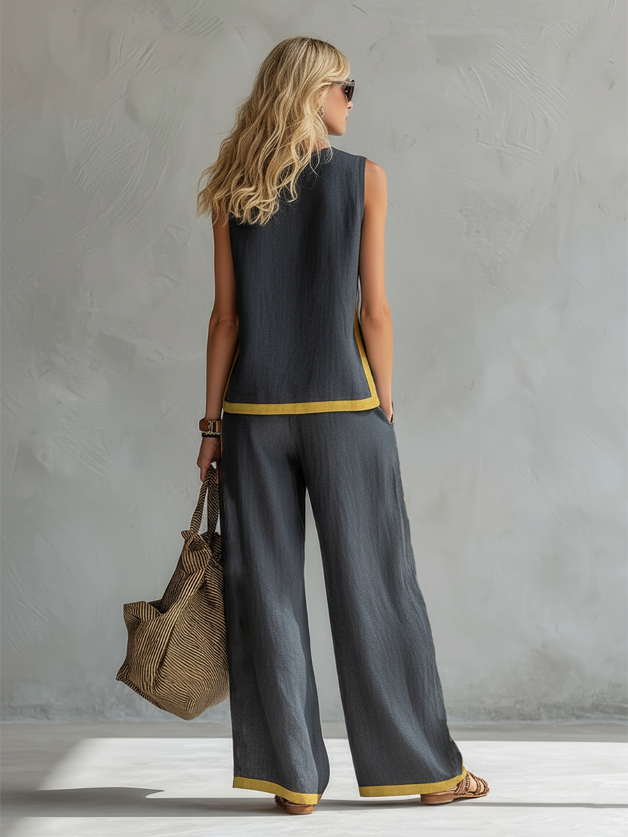 Women’s Wide-Leg Two-Piece Set