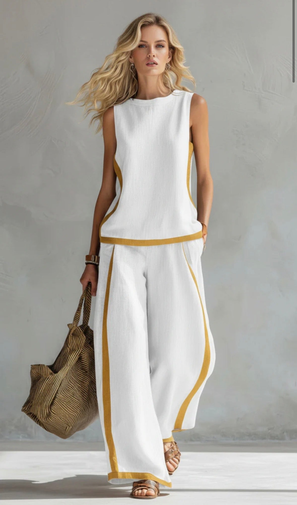 Women’s Wide-Leg Two-Piece Set