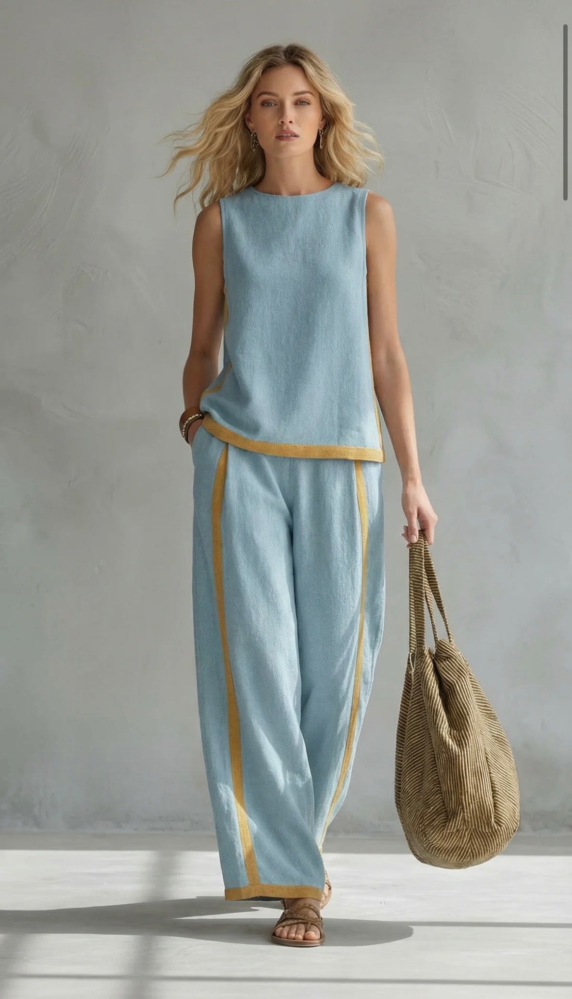 Women’s Wide-Leg Two-Piece Set