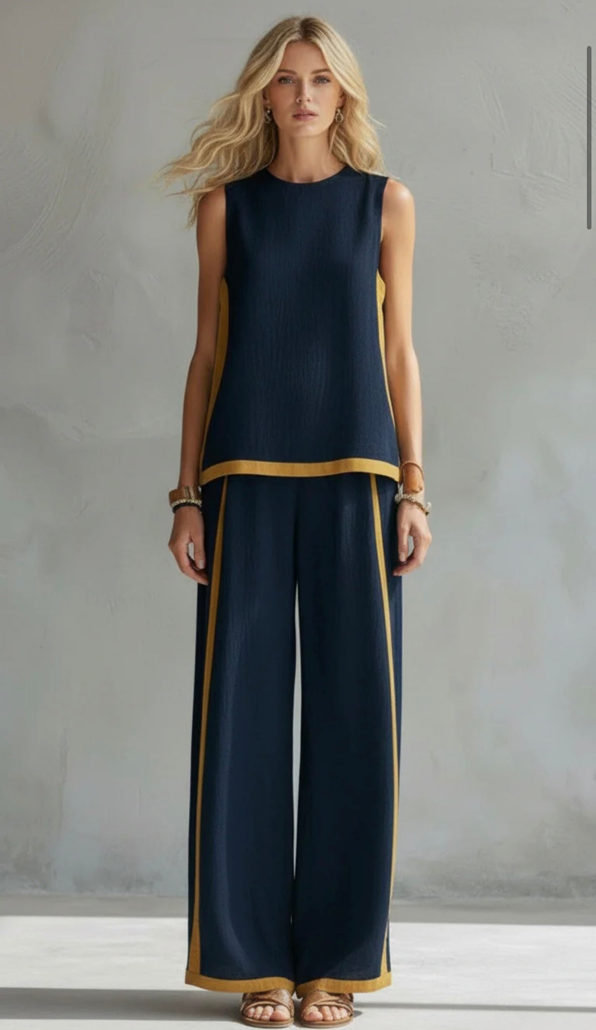 Women’s Wide-Leg Two-Piece Set