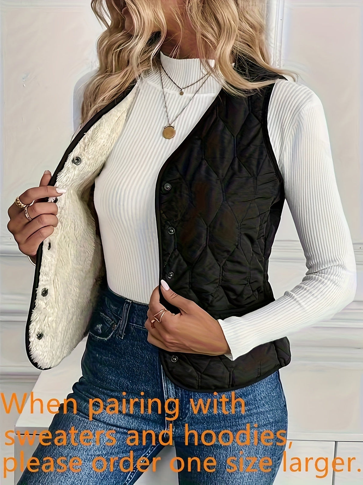 Women's Reversible Quilted Vest