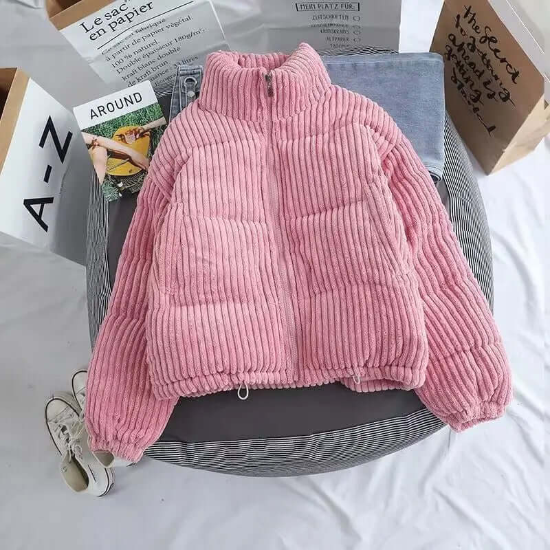 Women's Oversized Corduroy Puffer Jacket