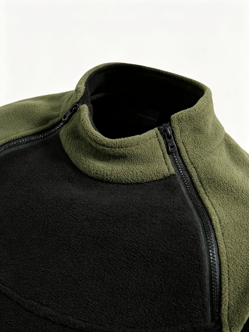 Women's Plush Mock Neck Zip Detail Pullover