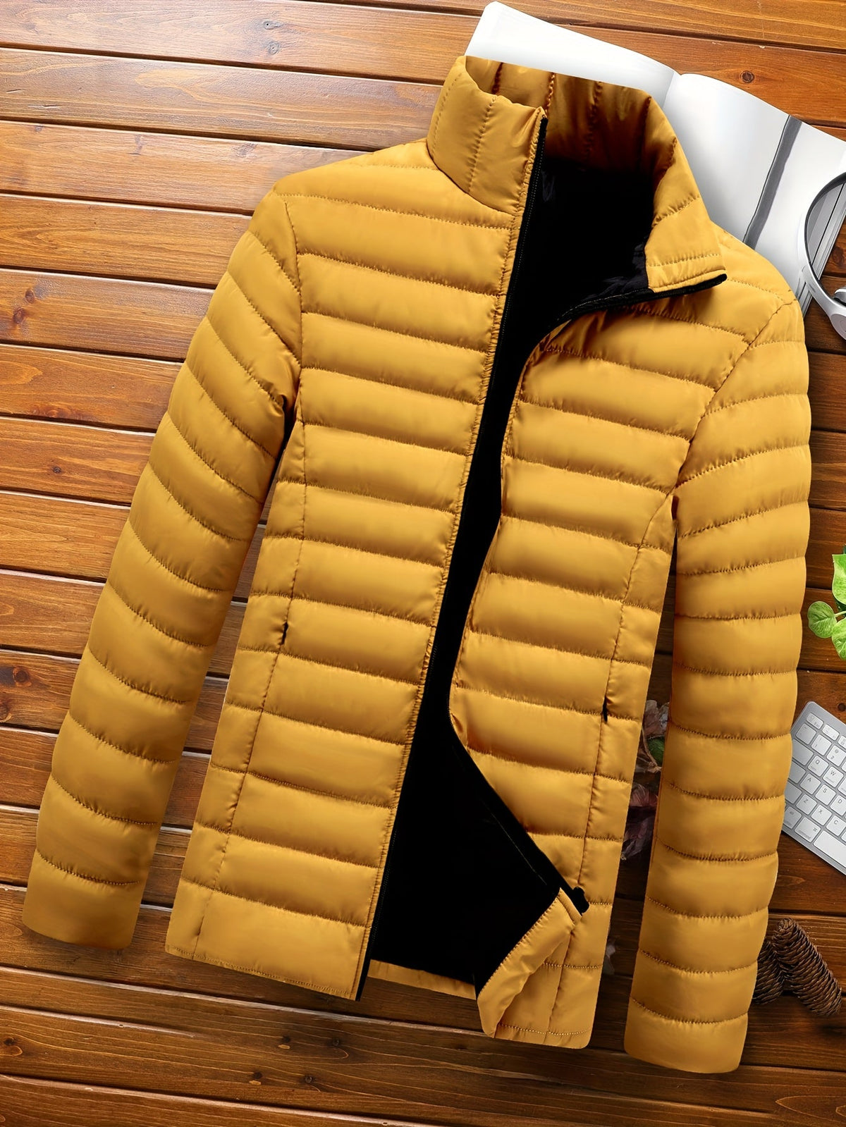 Men's Lightweight Quilted Jacket - Black