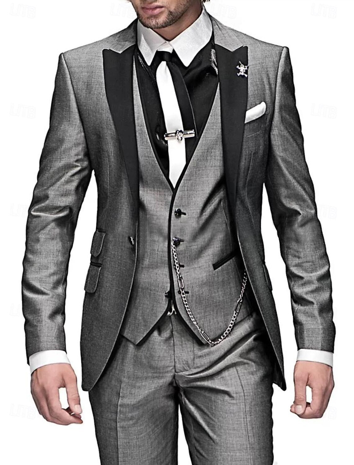 Men’s Three-Piece Waistcoat Occasion Suit