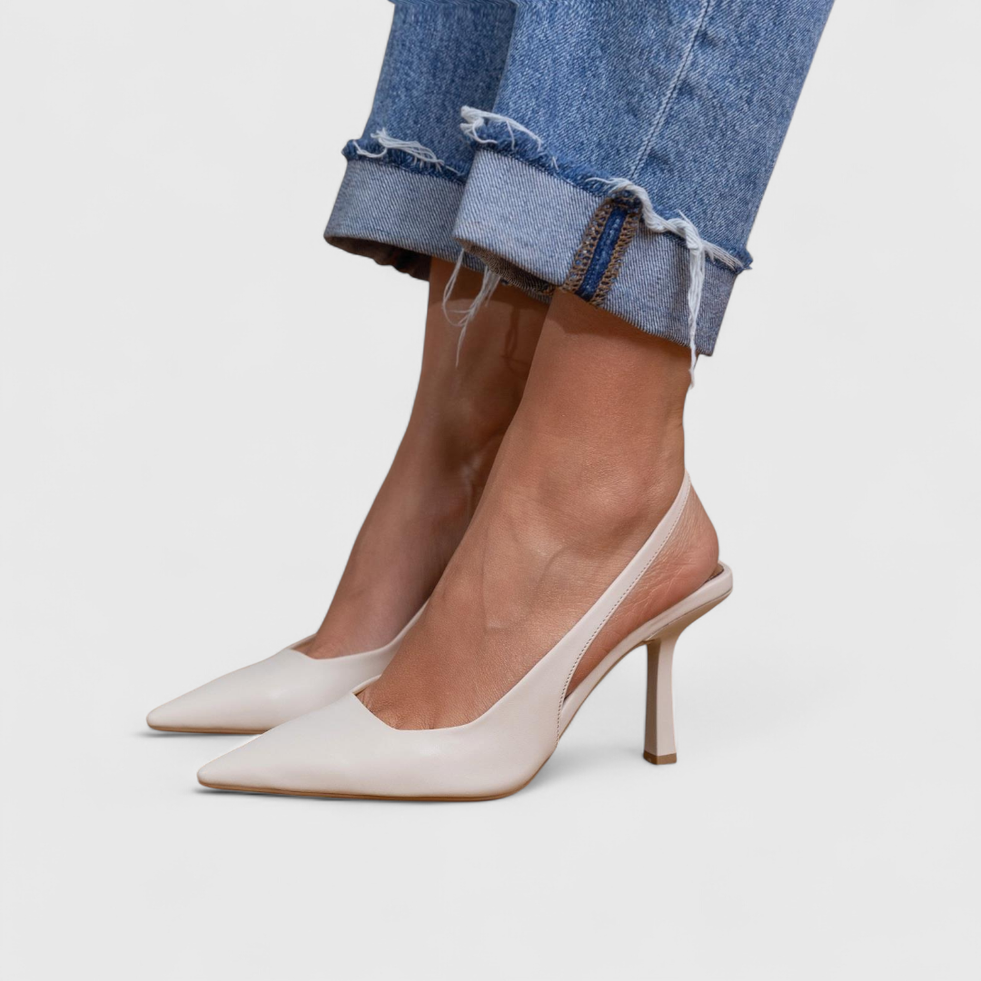 Women's Orthopedic Pointed-Toe Heels - White