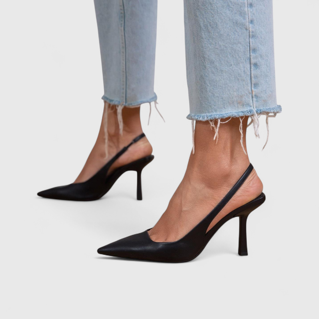 Women's Orthopedic Pointed-Toe Heels - Black