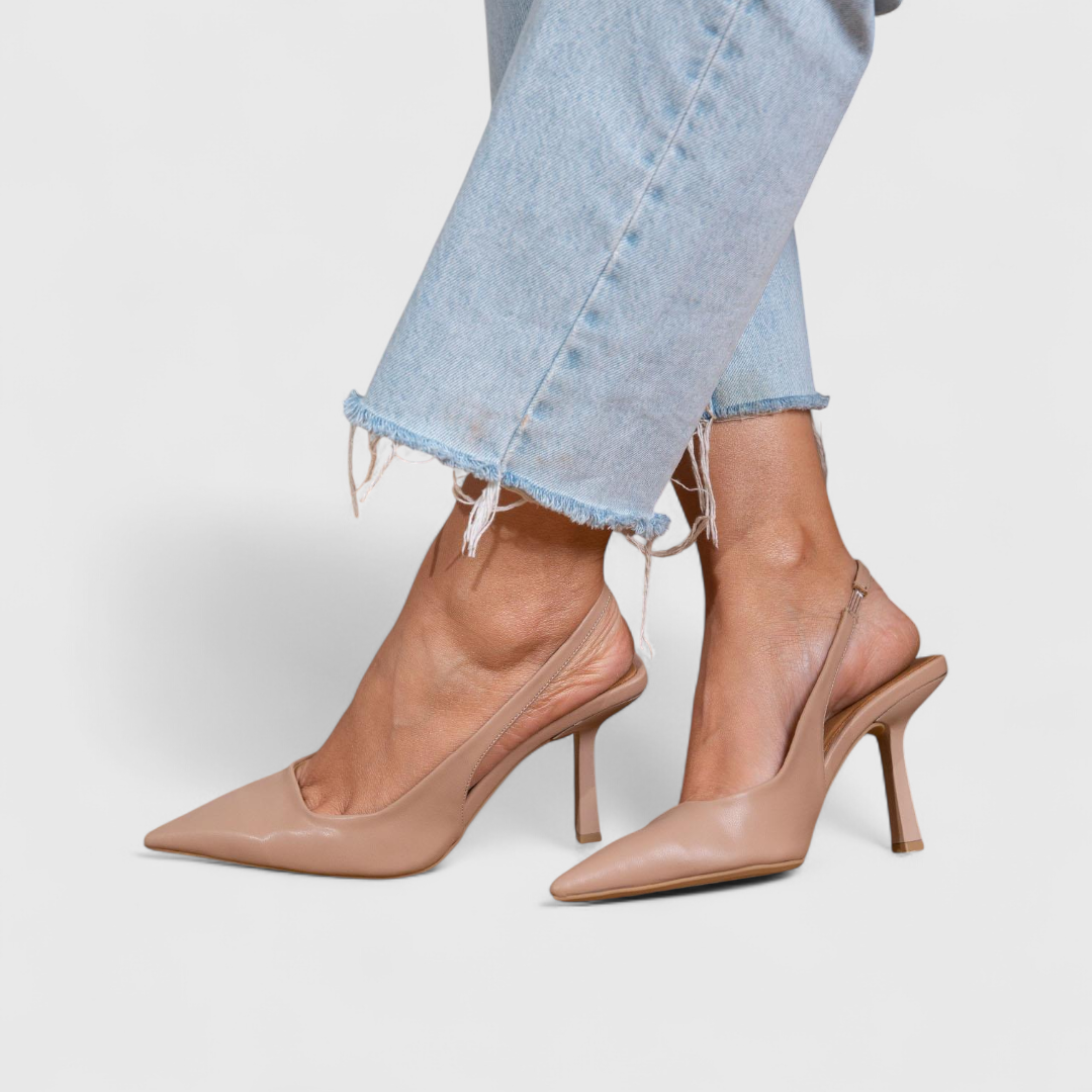 Women's Orthopedic Pointed-Toe Heels - Nude