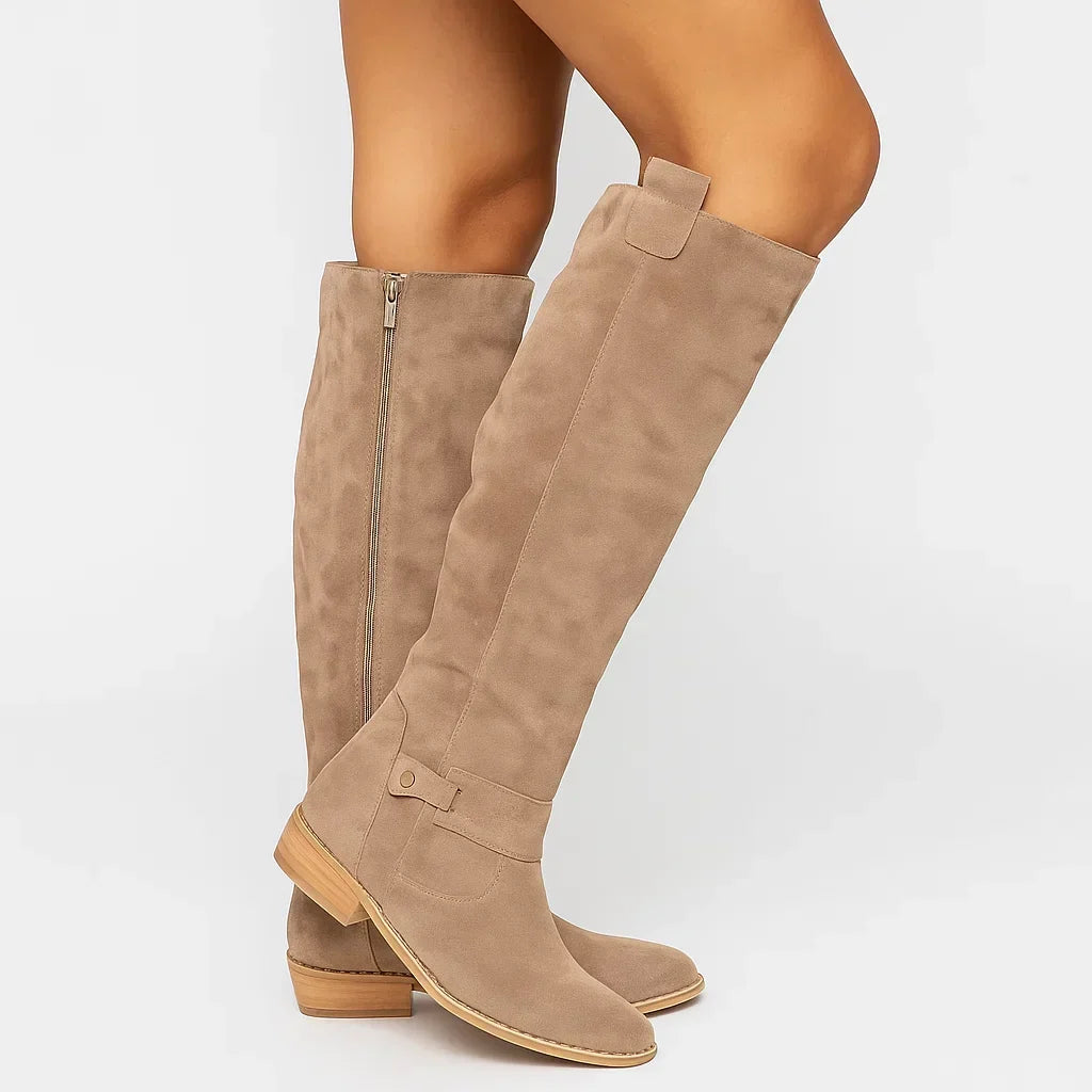 Women's Suede Knee-High Boots