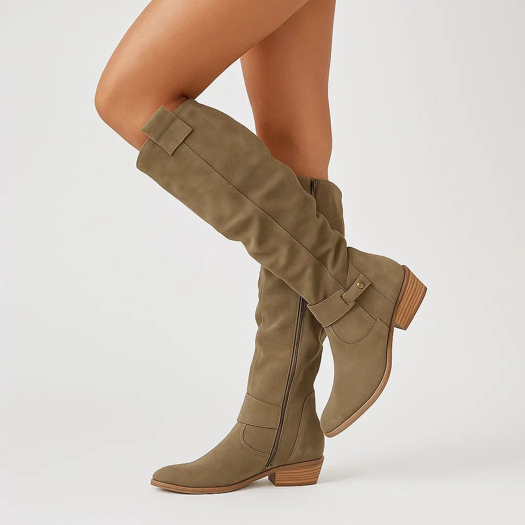 Women's Suede Knee-High Boots