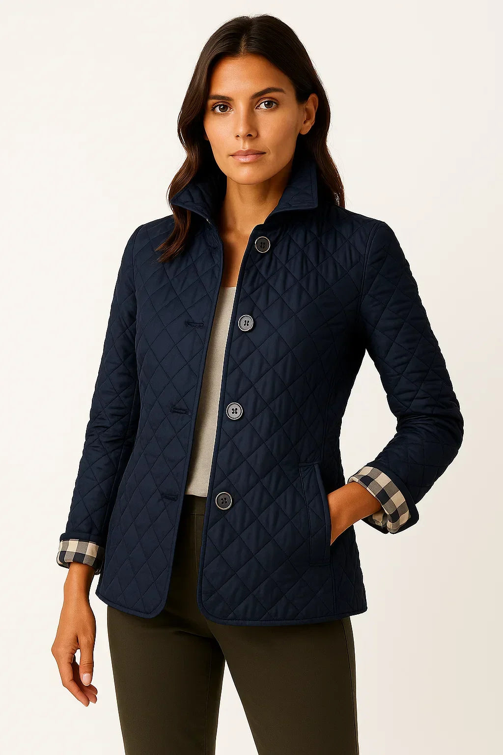 Women’s Quilted Button-Down Blazer