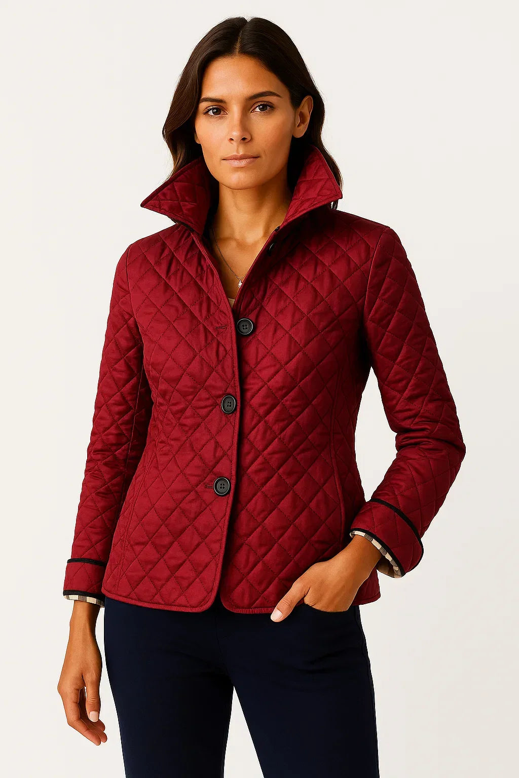 Women’s Quilted Button-Down Blazer