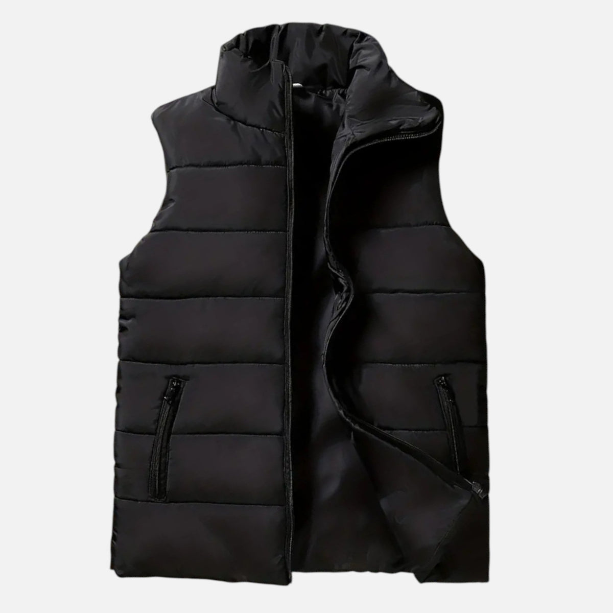 Men's Quilted Zip-Up Padded Winter Vest
