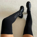 Women's Premium Leather Boots - Black