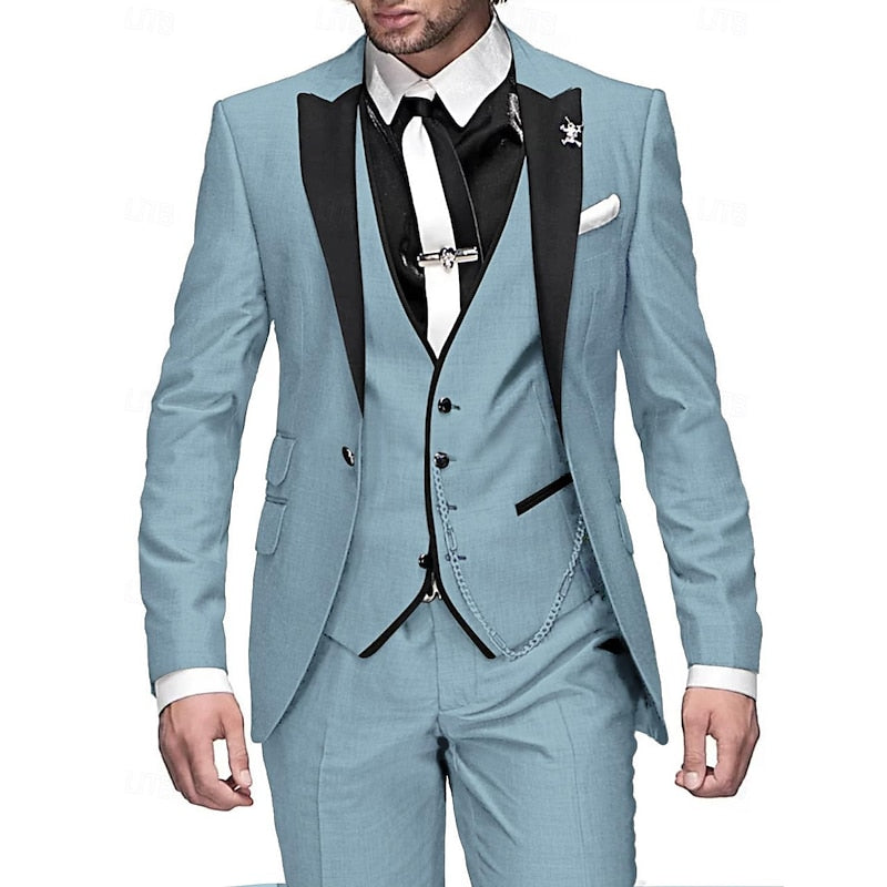 Men’s Three-Piece Waistcoat Occasion Suit