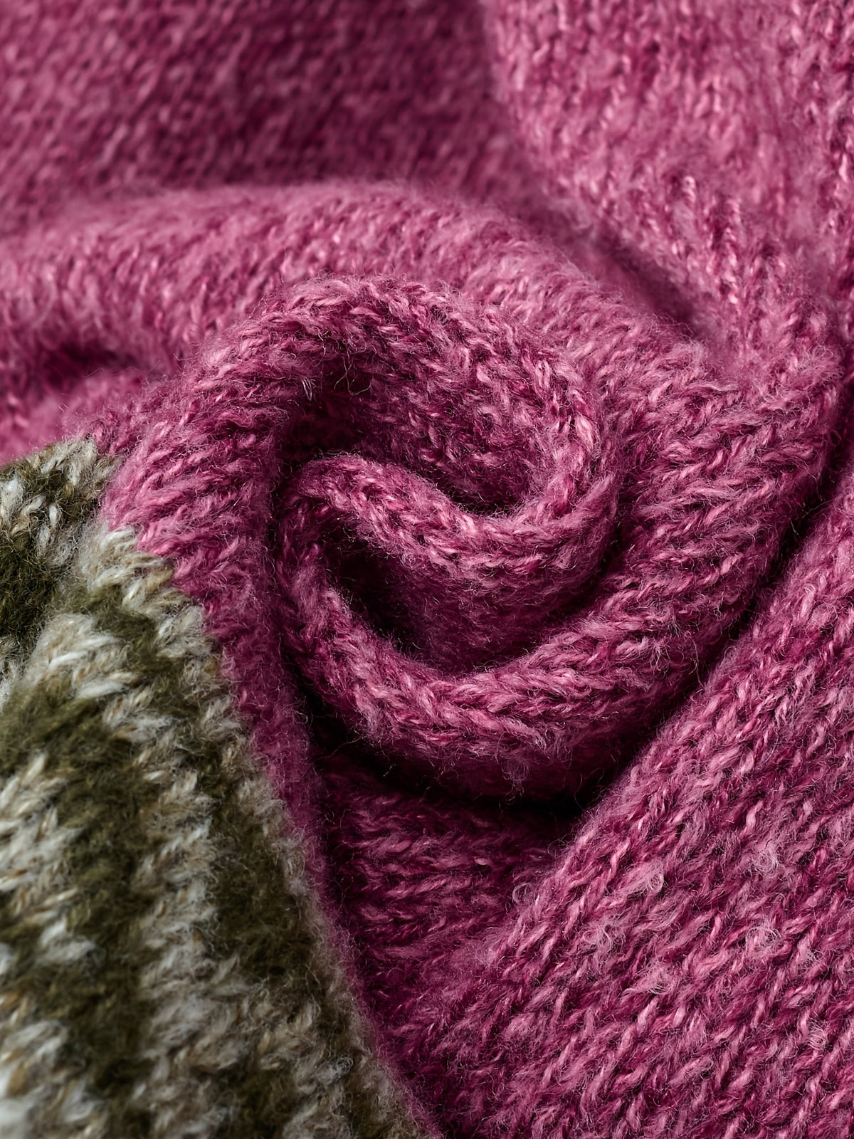 Women's Geometric Yoke Button-Front Cardigan